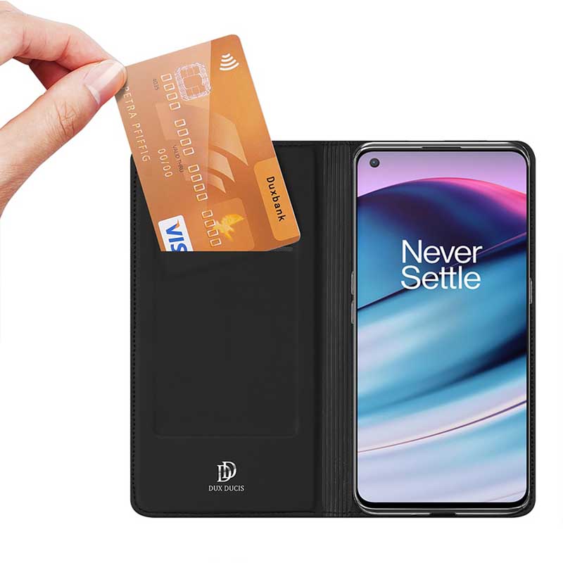 Peněženkové pouzdro Dux Ducis Skin Pro černé – OnePlus Nord CE 5G | Levné Kryty | Levné Kryty | Levné Kryty