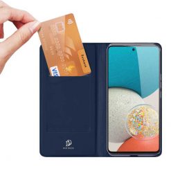 Peněženkové pouzdro Dux Ducis Skin Pro modré – Samsung Galaxy A53 5G | Levné Kryty | Levné Kryty | Levné Kryty