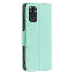 Peněženkové pouzdro Fancy Litchi zelené – Xiaomi Redmi Note 11 (4G) / 11S | Levné Kryty | Levné Kryty | Levné Kryty