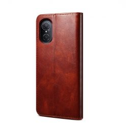 Alternative view of Peněženkové pouzdro Wax case hnědé – Huawei Nova 9 SE