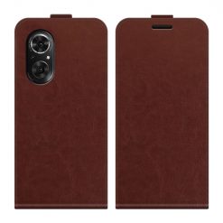 Alternative view of Vyklápěcí pouzdro Vertical flip case hnědé – Huawei Nova 9 SE