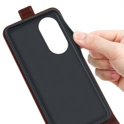 Vyklápěcí pouzdro Vertical flip case hnědé – Huawei Nova 9 SE | Levné Kryty | Levné Kryty | Levné Kryty