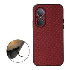 Alternative view of Zadní Kryt Carbon Fiber červený – Huawei Nova 9 SE