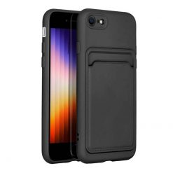 Zadní kryt Card Case černý – iPhone 7 / 8 / SE 2020 | Levné Kryty | Levné Kryty | Levné Kryty