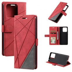 Knížkové pouzdro Rhombus červené – Xiaomi Redmi 10C | Levné Kryty | Levné Kryty | Levné Kryty