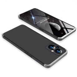 Ochranný kryt 360 Protection černo-stříbrný – Oppo Reno7 Lite (Reno 7 Lite) | Levné Kryty | Levné Kryty | Levné Kryty