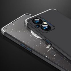Ochranný kryt 360 Protection černo-stříbrný – Oppo Reno7 Lite (Reno 7 Lite) | Levné Kryty | Levné Kryty | Levné Kryty