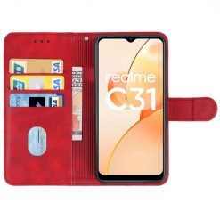 Peněženkové pouzdro Splendid case červené – Realme C31 | Levné Kryty | Levné Kryty | Levné Kryty