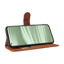 Peněženkové pouzdro Solid hnědé – Realme GT 2 Pro | Levné Kryty | Levné Kryty | Levné Kryty