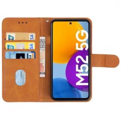 Peněženkové pouzdro Splendid case hnědé – Samsung Galaxy M53 | Levné Kryty | Levné Kryty | Levné Kryty