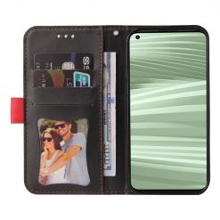 Peněženkové pouzdro Stitching černo-červené – Realme GT 2 Pro | Levné Kryty | Levné Kryty | Levné Kryty
