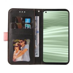 Peněženkové pouzdro Stitching černo-růžové – Realme GT 2 Pro | Levné Kryty | Levné Kryty | Levné Kryty