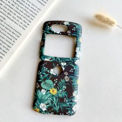 Kryt Floral Case Listy – Motorola Razr 5G