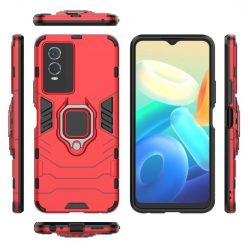Odolný kryt Ring Armor červený – Vivo Y76 5G | Levné Kryty | Levné Kryty | Levné Kryty