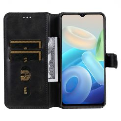 Peněženkové pouzdro Classic Leather case černé – Vivo Y55 5G | Levné Kryty | Levné Kryty | Levné Kryty