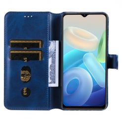 Peněženkové pouzdro Classic Leather case modré – Vivo Y55 5G | Levné Kryty | Levné Kryty | Levné Kryty