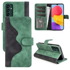 Peněženkové pouzdro Dual Wavy Case zelené – Samsung Galaxy M13 | Levné Kryty | Levné Kryty | Levné Kryty