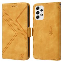 Peněženkové pouzdro Geometric žluté – Samsung Galaxy A53 5G | Levné Kryty | Levné Kryty | Levné Kryty