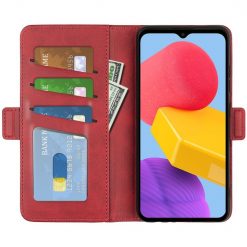 Peněženkové pouzdro Magnetic fresh case červené – Samsung Galaxy M13 | Levné Kryty | Levné Kryty | Levné Kryty