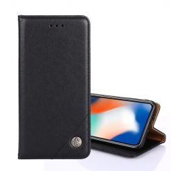 Peněženkové pouzdro Non-magnetic Retro Case černé – Motorola Moto G52 / G82 5G | Levné Kryty | Levné Kryty | Levné Kryty