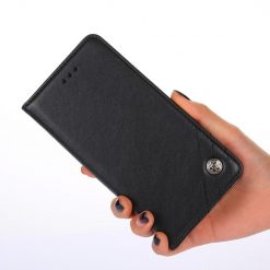 Peněženkové pouzdro Non-magnetic Retro Case černé – Motorola Moto G52 / G82 5G | Levné Kryty | Levné Kryty | Levné Kryty