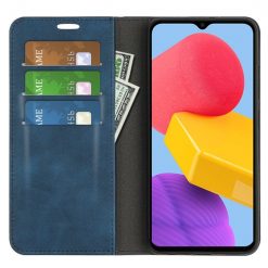 Peněženkové pouzdro Posh magnetic case modré – Samsung Galaxy M13 | Levné Kryty | Levné Kryty | Levné Kryty