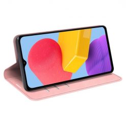 Peněženkové pouzdro Posh magnetic case růžové – Samsung Galaxy M13 | Levné Kryty | Levné Kryty | Levné Kryty