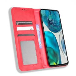 Peněženkové pouzdro Retro Leather červené – Motorola Moto G52 / G82 5G | Levné Kryty | Levné Kryty | Levné Kryty