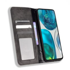 Peněženkové pouzdro Retro Leather černé – Motorola Moto G52 / G82 5G | Levné Kryty | Levné Kryty | Levné Kryty