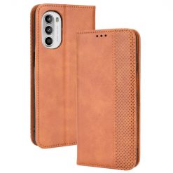Peněženkové pouzdro Retro Leather hnědé – Motorola Moto G52 / G82 5G | Levné Kryty | Levné Kryty | Levné Kryty