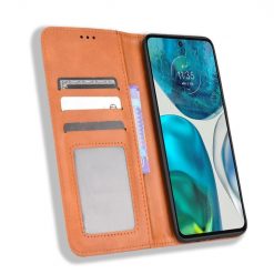 Peněženkové pouzdro Retro Leather hnědé – Motorola Moto G52 / G82 5G | Levné Kryty | Levné Kryty | Levné Kryty