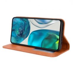Peněženkové pouzdro Retro Leather hnědé – Motorola Moto G52 / G82 5G | Levné Kryty | Levné Kryty | Levné Kryty