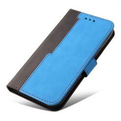 Peněženkové pouzdro Stitching černo-modré – Vivo Y76 5G | Levné Kryty | Levné Kryty | Levné Kryty