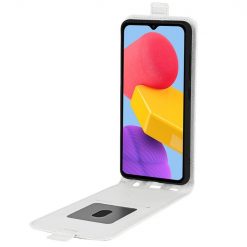 Vyklápěcí pouzdro Vertical flip case bílé – Samsung Galaxy M13 | Levné Kryty | Levné Kryty | Levné Kryty