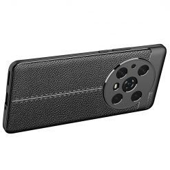 Zadní kryt Litchi Pattern černý – Honor Magic 4 Pro | Levné Kryty | Levné Kryty | Levné Kryty