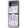 Kryt Painting Ring case Barevný hexagon – Samsung Galaxy Z Flip 4 | Levné Kryty | Levné Kryty | Levné Kryty