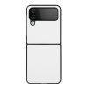 Kryt Shockproof Litchi Texture oranžový – Samsung Galaxy Z Flip 4 | Levné Kryty | Levné Kryty | Levné Kryty