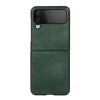 Kryt Shockproof Litchi Texture oranžový – Samsung Galaxy Z Flip 4 | Levné Kryty | Levné Kryty | Levné Kryty