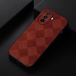 Alternative view of Kryt Weave Case hnědý – Huawei Nova Y70