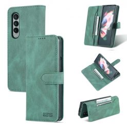 Peněženkové pouzdro AZNS Dream zelené – Samsung Galaxy Z Fold 4 | Levné Kryty | Levné Kryty | Levné Kryty