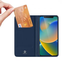Peněženkové pouzdro Dux Ducis Skin Pro modré – Apple iPhone 14 | Levné Kryty | Levné Kryty | Levné Kryty