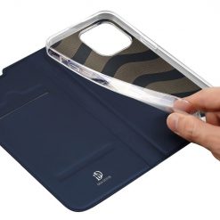 Peněženkové pouzdro Dux Ducis Skin Pro modré – Apple iPhone 14 Pro | Levné Kryty | Levné Kryty | Levné Kryty