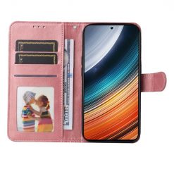 Peněženkové pouzdro Solid růžové – Xiaomi Poco F4 | Levné Kryty | Levné Kryty | Levné Kryty