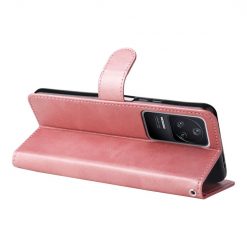 Peněženkové pouzdro Solid růžové – Xiaomi Poco F4 | Levné Kryty | Levné Kryty | Levné Kryty