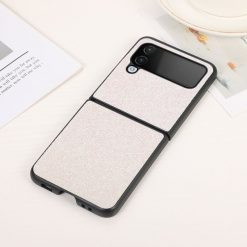 Třpytivý Kryt Glitter Case bílý – Samsung Galaxy Z Flip 4 | Levné Kryty | Levné Kryty | Levné Kryty