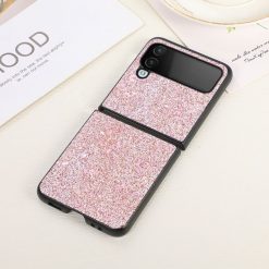 Třpytivý Kryt Glitter Case růžový – Samsung Galaxy Z Flip 4 | Levné Kryty | Levné Kryty | Levné Kryty