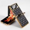 Kryt GKK Fashion Case hnědý – Samsung Galaxy Z Flip 4 | Levné Kryty | Levné Kryty | Levné Kryty
