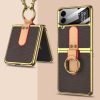 Kryt GKK Fashion Ring case modrý – Samsung Galaxy Z Flip 4 | Levné Kryty | Levné Kryty | Levné Kryty
