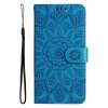 Peněženkové pouzdro Embossing Pattern Slunečnice fialové – Apple iPhone 14 Pro | Levné Kryty | Levné Kryty | Levné Kryty