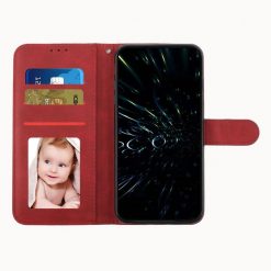Peněženkové pouzdro Quilted case červené – Apple iPhone 14 Pro | Levné Kryty | Levné Kryty | Levné Kryty
